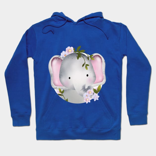 Cute Elephant Hoodie by Rebel Merch